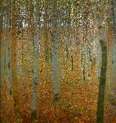 Gustav Klimt bjorkskog oil on canvas